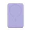 PowerBank Magnetic mini 20 000 mAh 20W + USB-C kabelis purpursarkanā krāsā