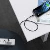 Kabelis kabelis iPhone USB -C - zibens 480MB/s 3A 1,2m - melns