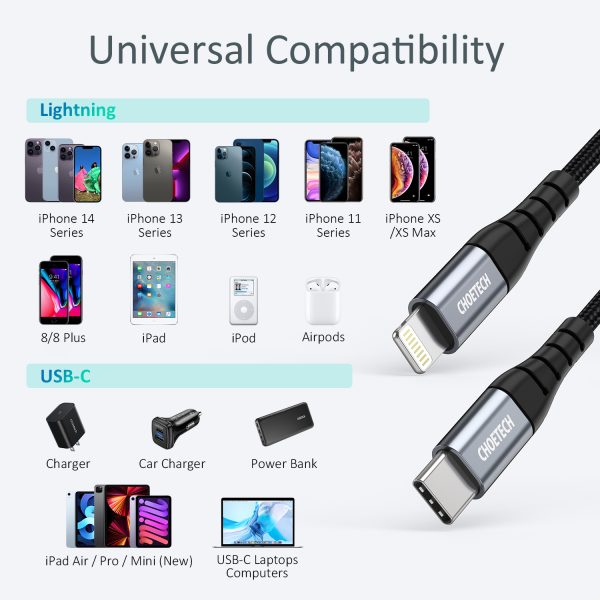 Kabelis kabelis iPhone USB -C - zibens 480MB/s 3A 1,2m - melns