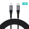Kabelis kabelis iPhone USB -C - zibens 480MB/s 3A 1,2m - melns