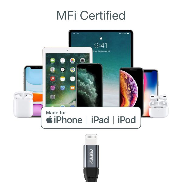 Kabelis kabelis iPhone USB -C - zibens 480MB/s 3A 1,2m - melns