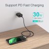 Kabelis kabelis iPhone USB -C - zibens 480MB/s 3A 1,2m - melns