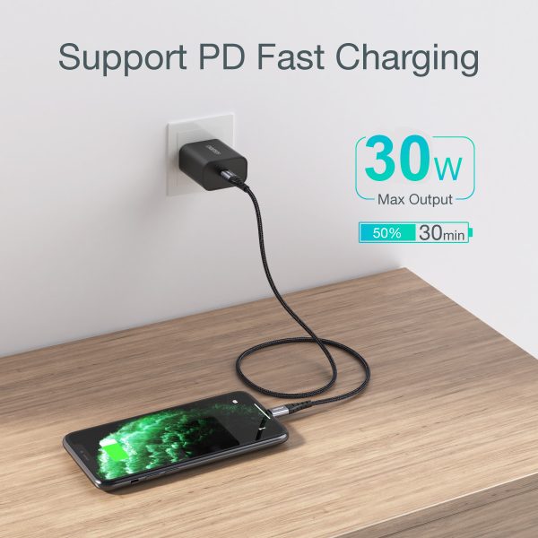 Kabelis kabelis iPhone USB -C - zibens 480MB/s 3A 1,2m - melns