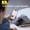 PowerBank Qpow Pro+ 1000mah ar USB -C kabeli un displeju - melns