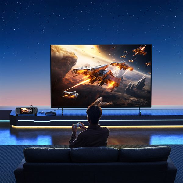USB -C kabeļa kabelis - DisplayPort DP 8K PD 100W augstas izšķirtspējas sērija 1,5m - melns