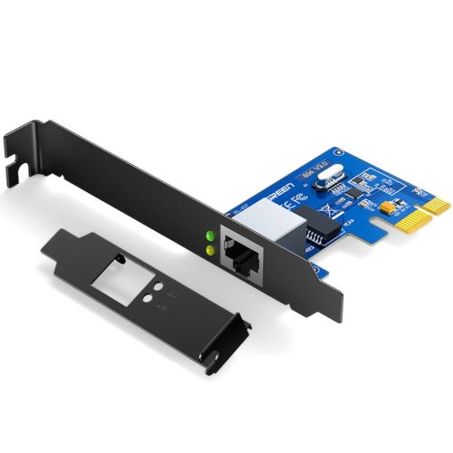 PCI -e gigabit 10/100/1000mbps tīkla karte - melna