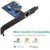 PCI -e gigabit 10/100/1000mbps tīkla karte - melna