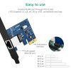 PCI -e gigabit 10/100/1000mbps tīkla karte - melna