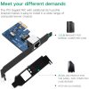 PCI -e gigabit 10/100/1000mbps tīkla karte - melna