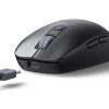 Bluetooth 5.0 USB 2.4GHz bezvadu datora pele - melna