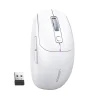 Bezvadu datora peles Bluetooth 5.0 USB 2.4GHz - balts