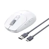 Bezvadu datora peles Bluetooth 5.0 USB 2.4GHz - balts