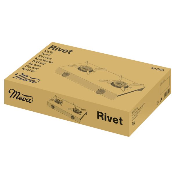 Rivet LPG 3kW gāzes kempings - zaļš