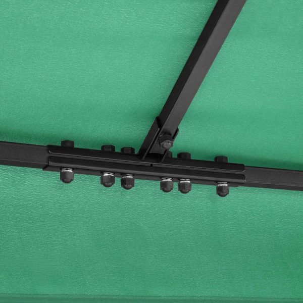 10250047-4 Dārza paviljons Altana telts saliek 3 x 4 x 2,6 m zaļš