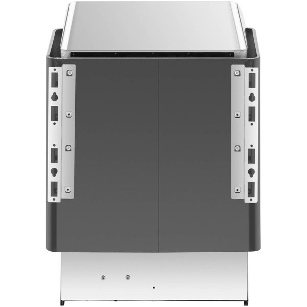 Elektriskā pirts krāsns 3-6 m3 līdz 110c 400 V 4,5 kW melna un sudraba