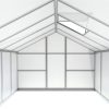 Dārza stikla māja dārza siltuma veikals ar polikarbonātu 310 x 250 x 195 cm
