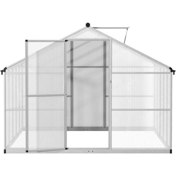 Dārza stikla māja dārza siltuma veikals ar polikarbonātu 310 x 250 x 195 cm