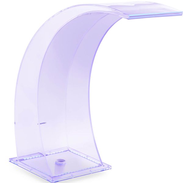 Ūdenskrituma snīpis ar LED apgaismojumu 35 cm ūdens aizplūšanai 303 mm