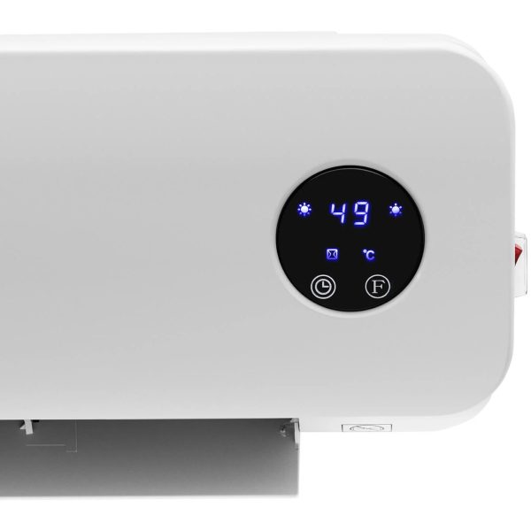 Elektriskais keramikas sienas sildītāja gaisa aizkars ar 1000/2000W tālvadības pulti