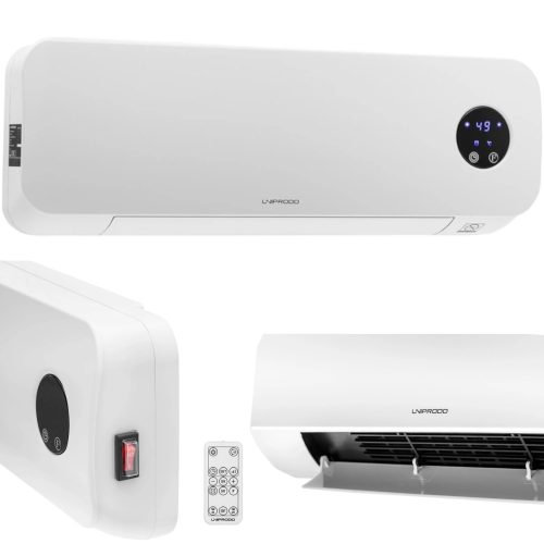 Elektriskais keramikas sienas sildītāja gaisa aizkars ar 1000/2000W tālvadības pulti