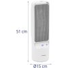 Kolonnas elektriskais radiators ar 1200/2000 pilotu