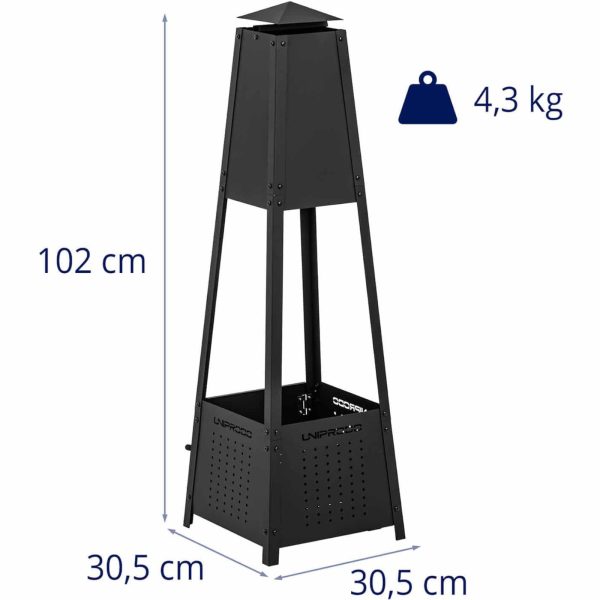 Kamīna dārza sirds lauka terase 30 x 30 x 100