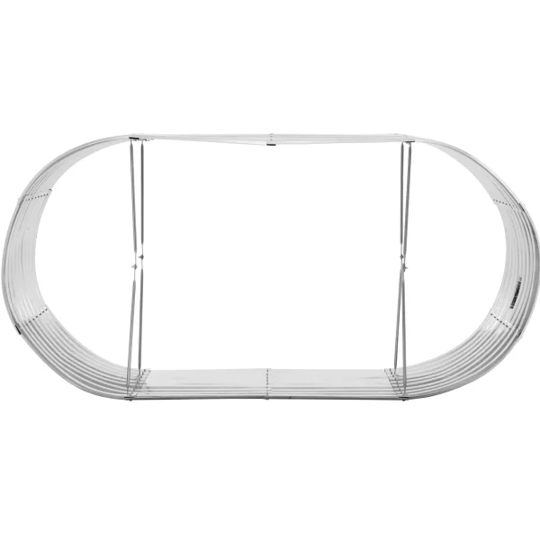 Grance atlaide dārza plass dārzeņiem ovālas augi tērauda 165 x 80 x 80 cm
