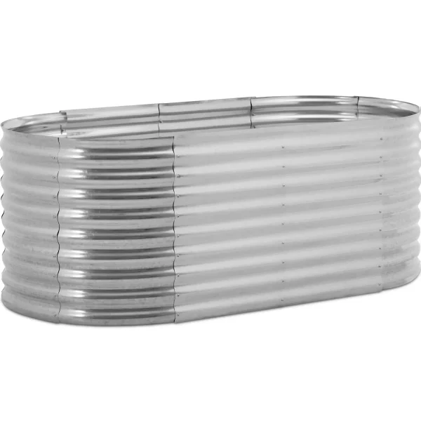 Grupas atlaide dārza plass dārzeņiem ovāla tērauda 202 x 78 x 100 cm