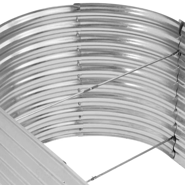 Grupas atlaide dārza plass dārzeņiem ovāla tērauda 202 x 78 x 100 cm