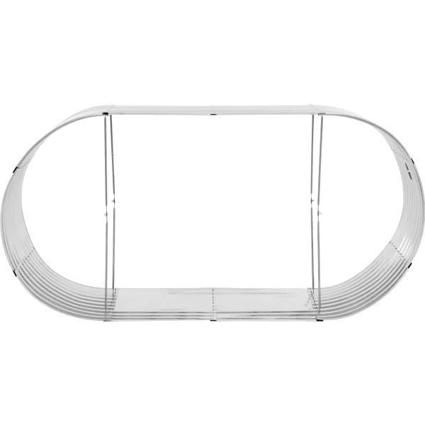 Grupas atlaide dārza plass dārzeņiem ovāla tērauda 202 x 78 x 100 cm