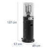 10250771-7 Apkures lampas radiatora gāzes terases gāze 11 kW 1370 mm