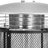 Apkures lampas gāzes terase siltuma radiators 11 kW 1845 mm - melns