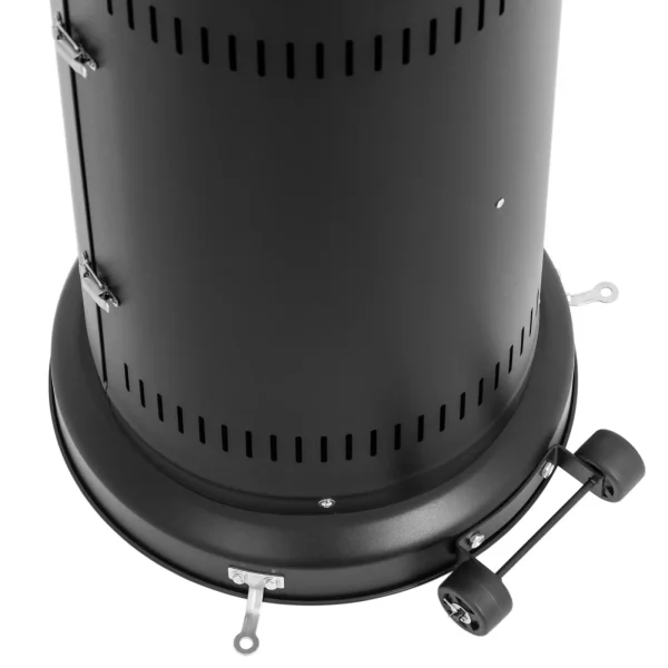 Apkures lampas gāzes terase siltuma radiators 11 kW 1845 mm - melns