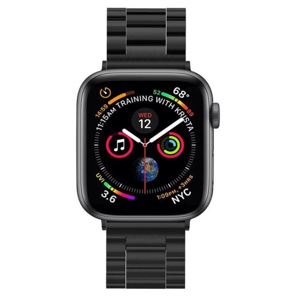 Stāla aproces fitg joslas josla SmartWatch Apple Watch 4-8 / SE / Ultra Black