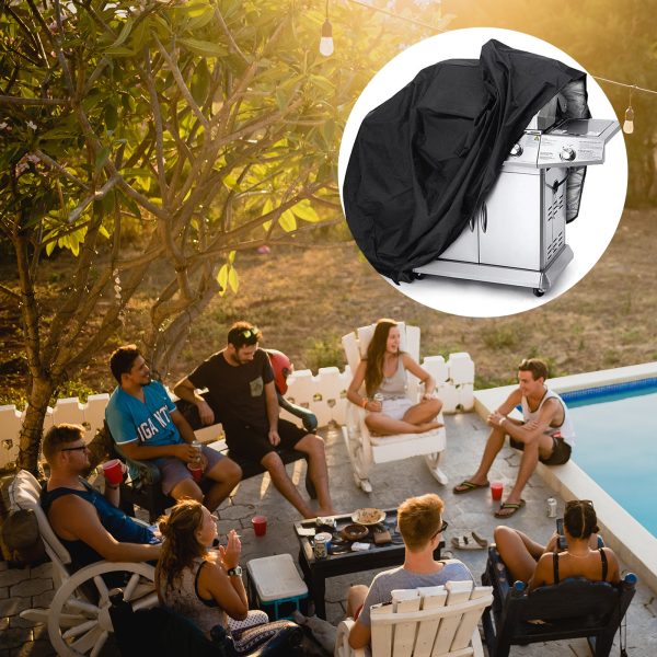 Ūdensnecaurlaidīgs barpaulīna vāka grila vāks velosipēdu motorollers L melns