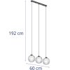 Mūsdienu griestu lampa 3 punkti E27 - stikla bumbiņas