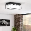 Mūsdienu griestu lampa 3 punkti E9 - stikla bumbiņas rāmī