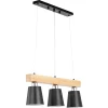 Piekārtā griestu lampa 3 punkts E27 - koka stars