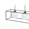 Mūsdienu griestu lampa 4 punkti G9 - stikla bumbiņas rāmī