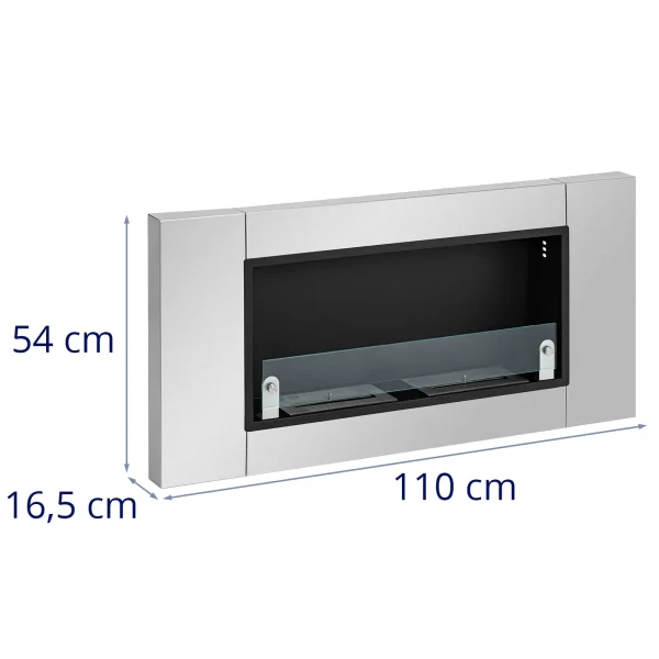 Sienas biogrāfa kamīns 2 x 1,5 l 110 x 54 cm