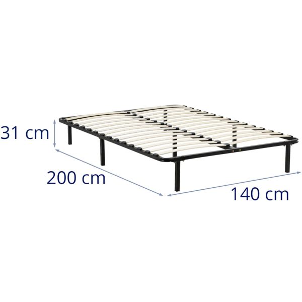 Metāla gultas rāmis līdz 400 kg 140 x 200 cm