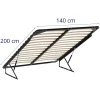 10250906-5 Gultas rāmis pacēla metālu līdz 300 kg 140 x 200 cm