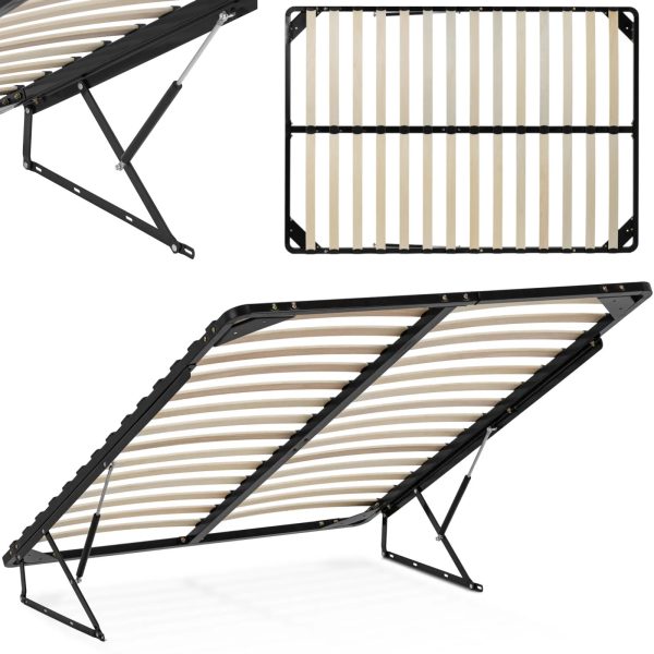 Gultas rāmis pacēla metālu līdz 300 kg 140 x 200 cm Gultas rāmis pacēla metālu līdz 300 kg 140 x 200 cm