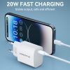 20W USB-C 100-240V tīkla lādētājs