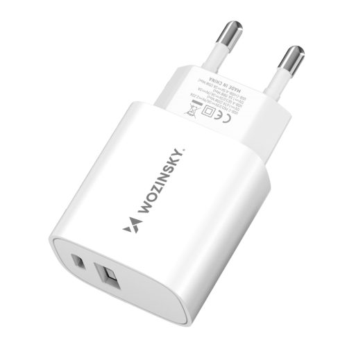 20W USB-A USB-C 100-240V USB lādētājs