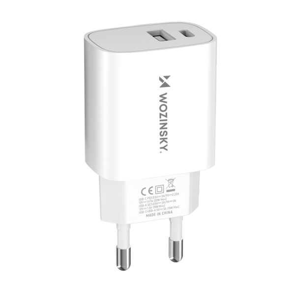 20W USB-A USB-C 100-240V USB lādētājs