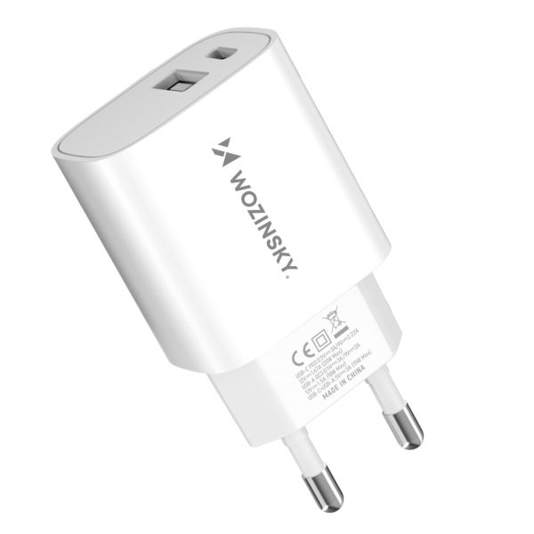 20W USB-A USB-C 100-240V USB lādētājs