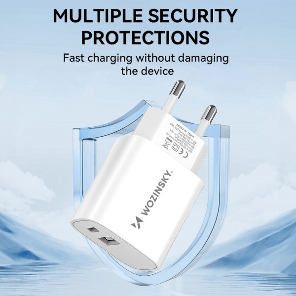 20W USB-A USB-C 100-240V USB lādētājs