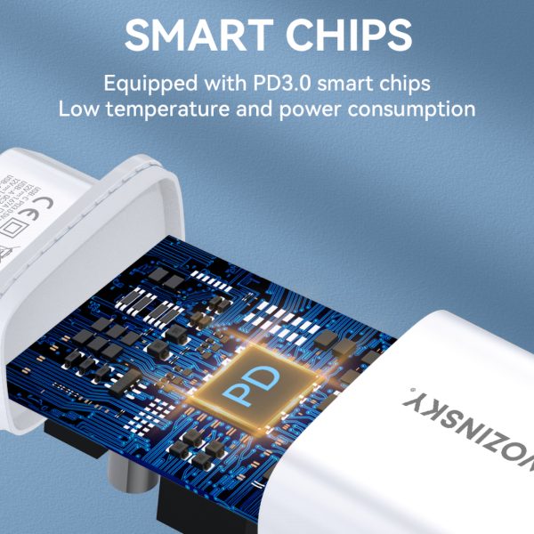 20W USB-A USB-C 100-240V USB lādētājs
