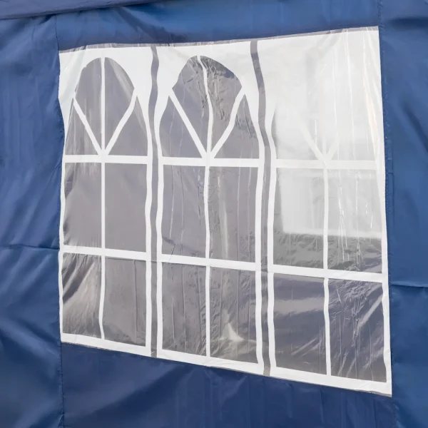 Telts dārza paviljons ar sienām ūdensnecaurlaidīgi 3 x 6 m